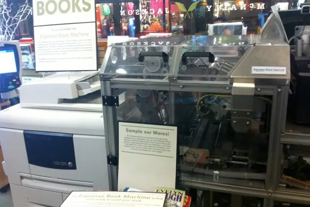 The Espresso Book Machine 2.0 at McNally Jackson is ready to serve you.